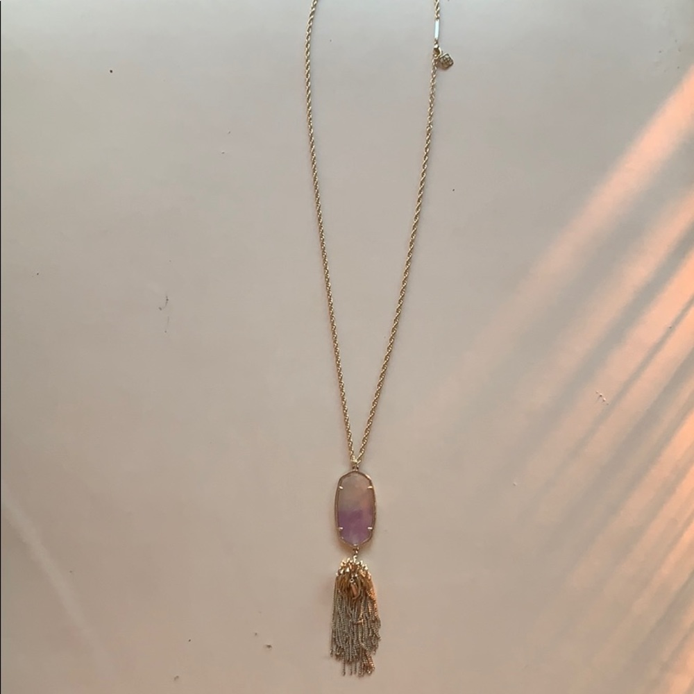 Purple/ clear Kendra Scott Necklace!